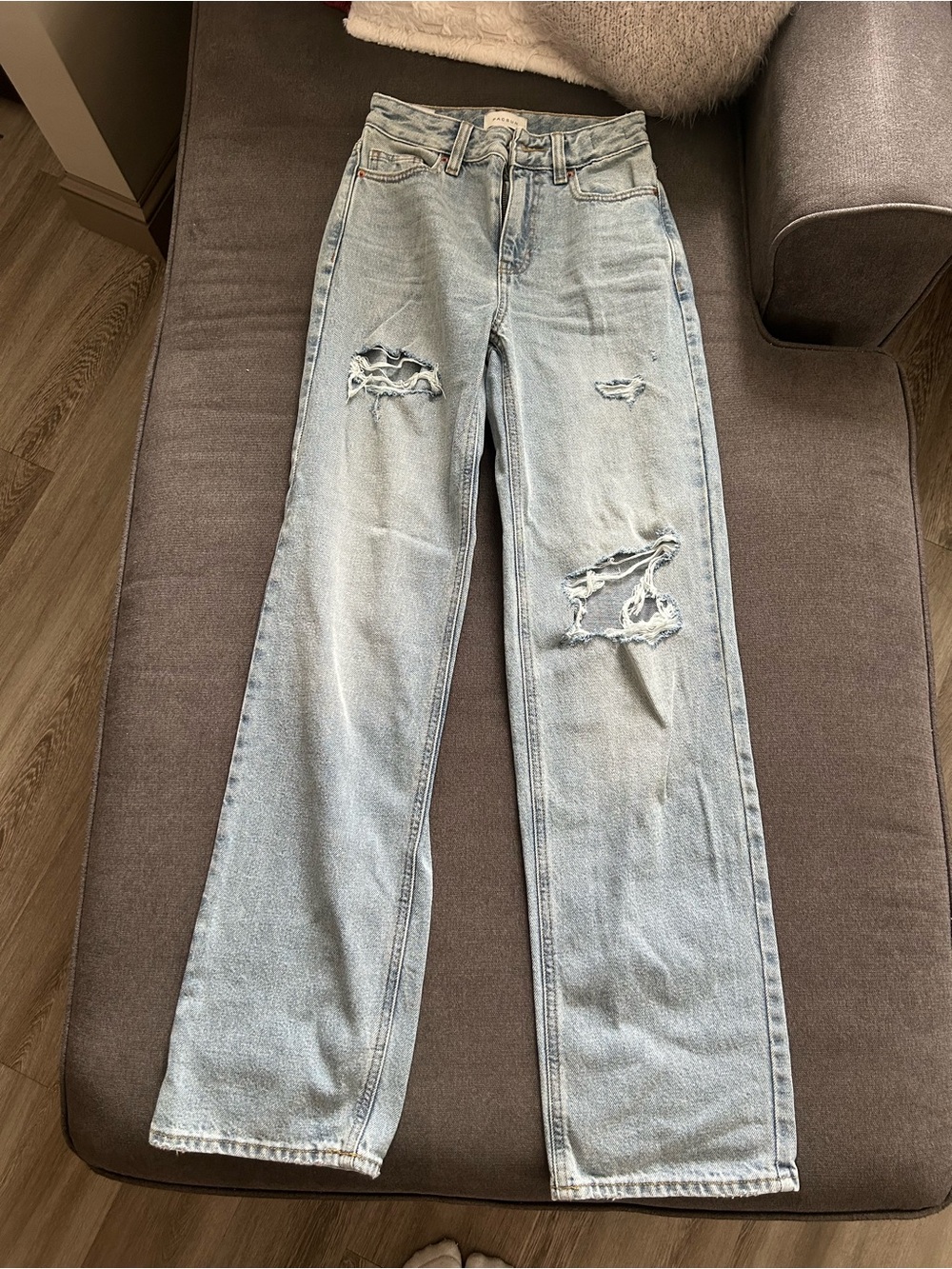 PacSun Light Blue Distressed Boyfriend Jeans